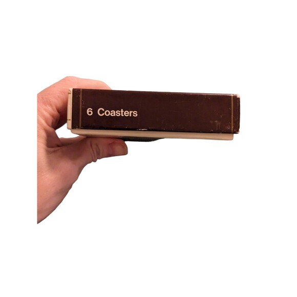 Clover Leaf Melamine Cork Back Botanical Table Mats Boxed Set of 6 - UK VTG MCM - Picture 16 of 16